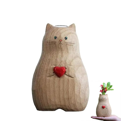 Wooden cat