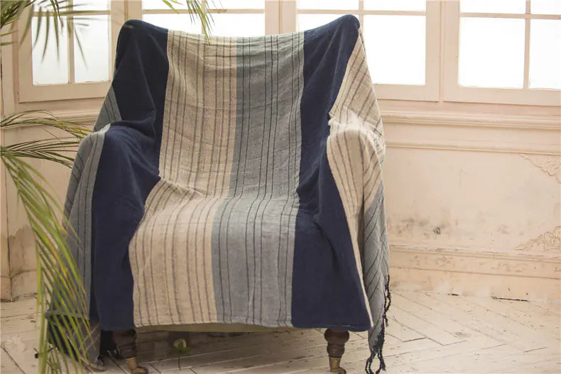 Sofa Cover and Blanket Set