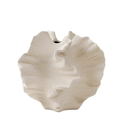 Frosted White Ceramic Vase