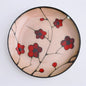 Hand-Painted Ceramic Plate with Flowers 