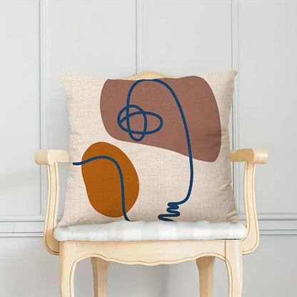 4 Pieces of Colored Linen Pillowcases