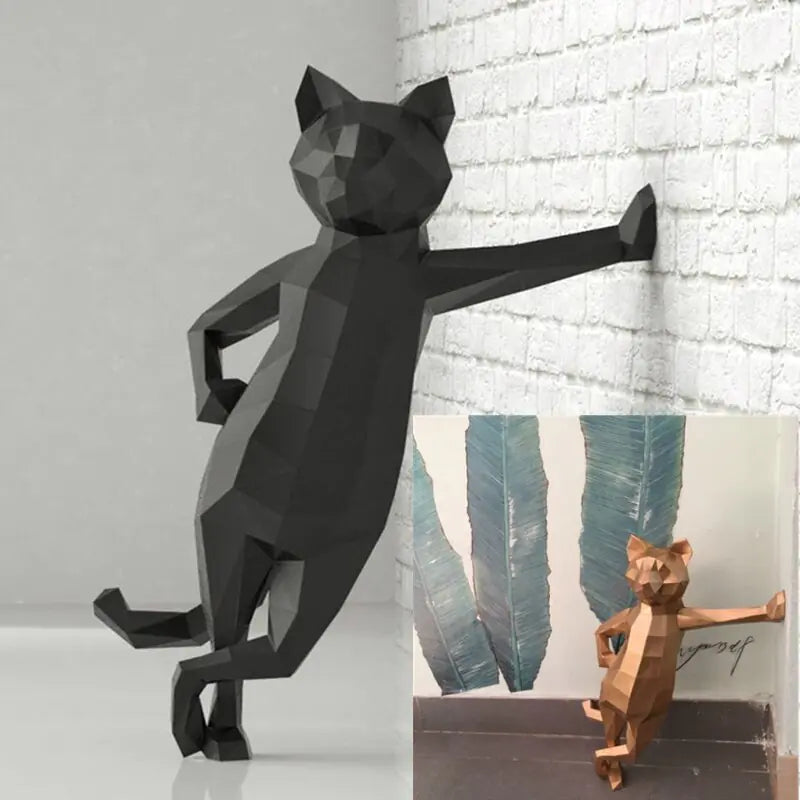 3D Geometric Origami Cat