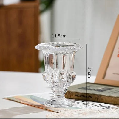 Small Clear Glass Vase