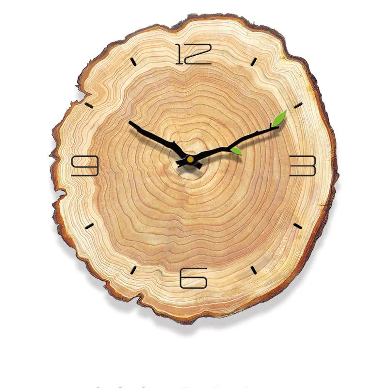 Wood Grain Clock, Silent Annual Rings Clock