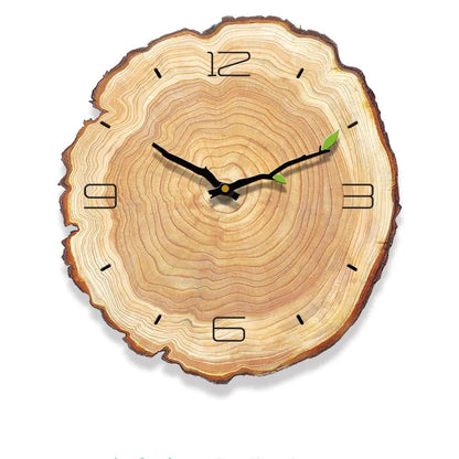 Wood Grain Clock, Silent Annual Rings Clock