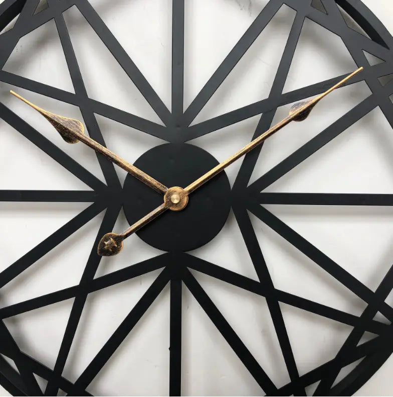 European style iron wall clock