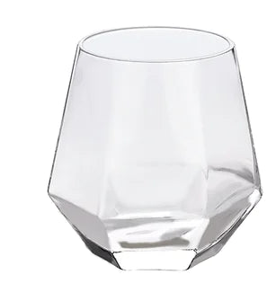 Copa de Whisky de Cristal Hexagonal y Diamante