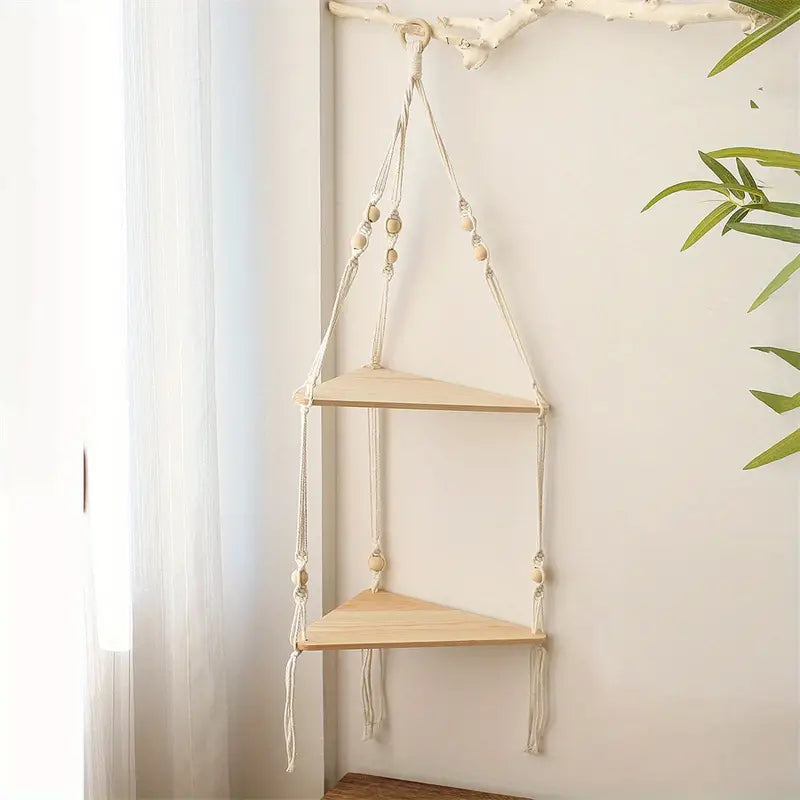 Bohemian Cotton Hanging Shelf