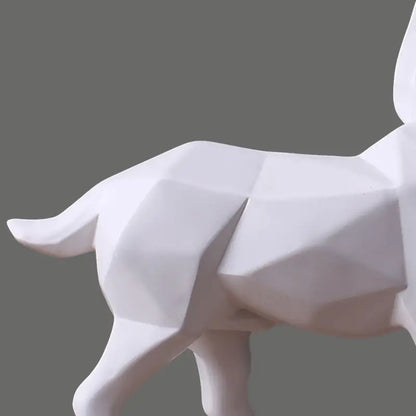 White Horse Resin Sculpture