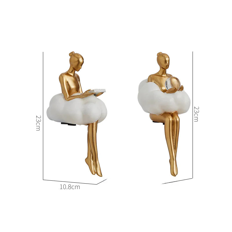 Cloud Girl decorative figure