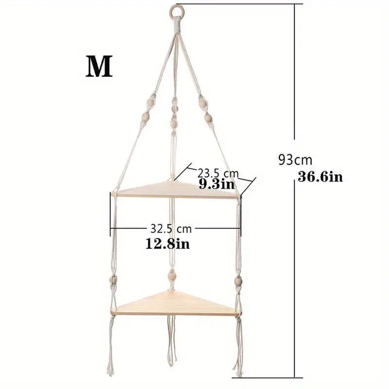 Bohemian Cotton Hanging Shelf
