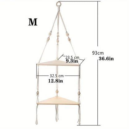 Bohemian Cotton Hanging Shelf