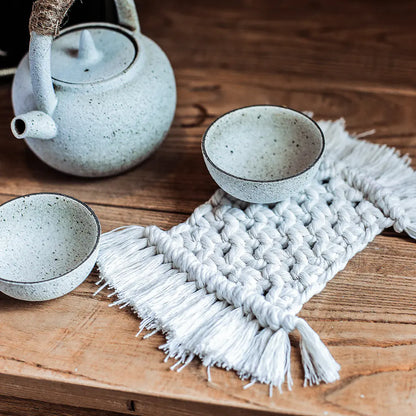 Handwoven Cotton Rope Coasters and Placemats