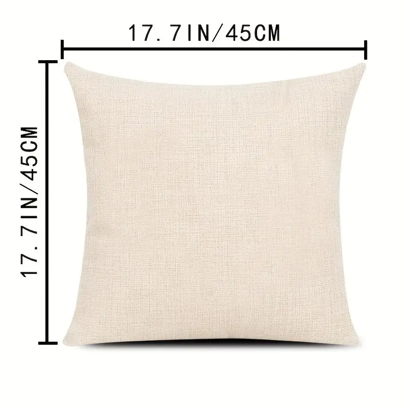 4 Pieces of Colored Linen Pillowcases