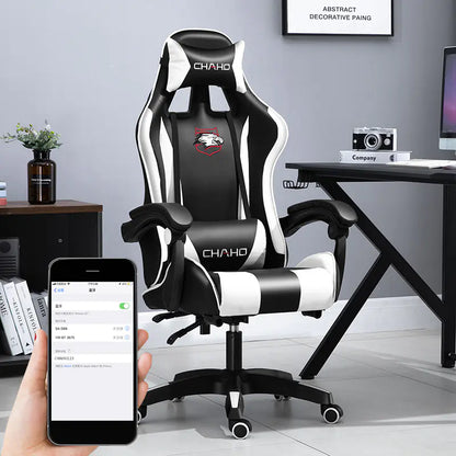 Ergonomic Gaming Office Chair with Adjustable Reclining