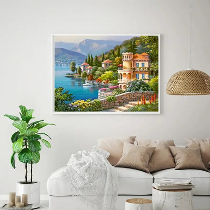 5D Diamond Painting Landscape Picture with Rhinestones