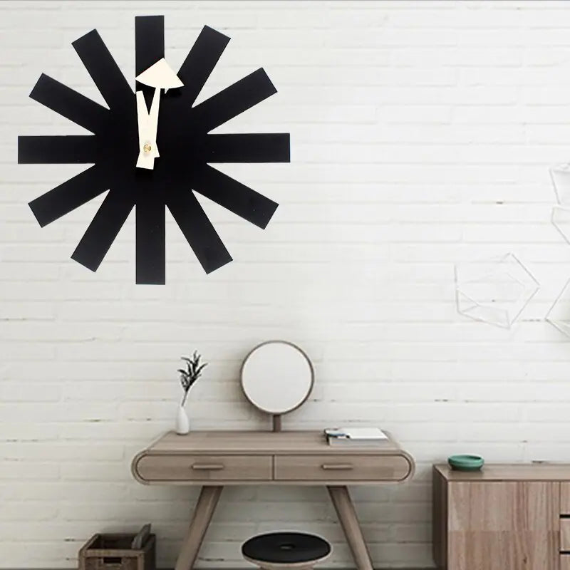 Classic Black Quartz Wall Clock