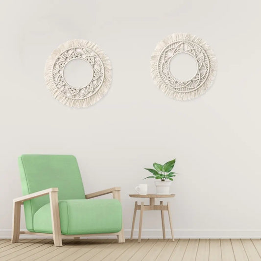 Round Cotton Rope Wall Decoration