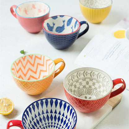 Taza de Cerámica Pintada a Mano