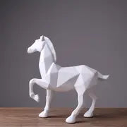 White Horse Resin Sculpture