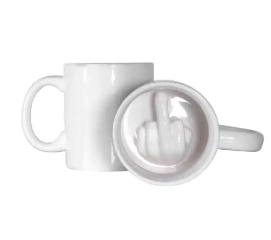 Taza de Cerámica con Dedo Medio