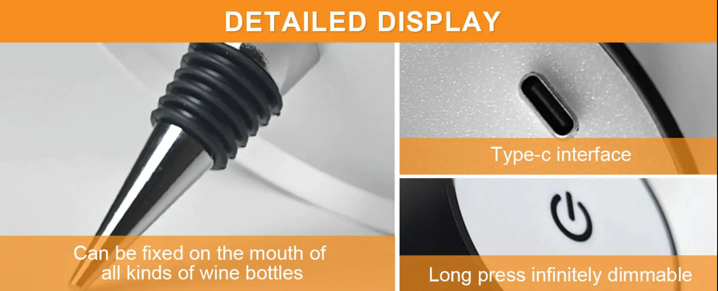 LED Wine Bottle Table Lamp