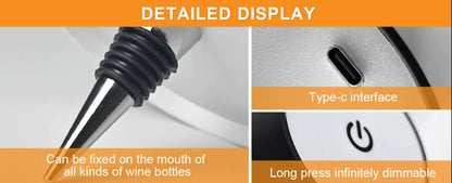 LED Wine Bottle Table Lamp