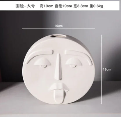 Jarrón Moderno  con Cara