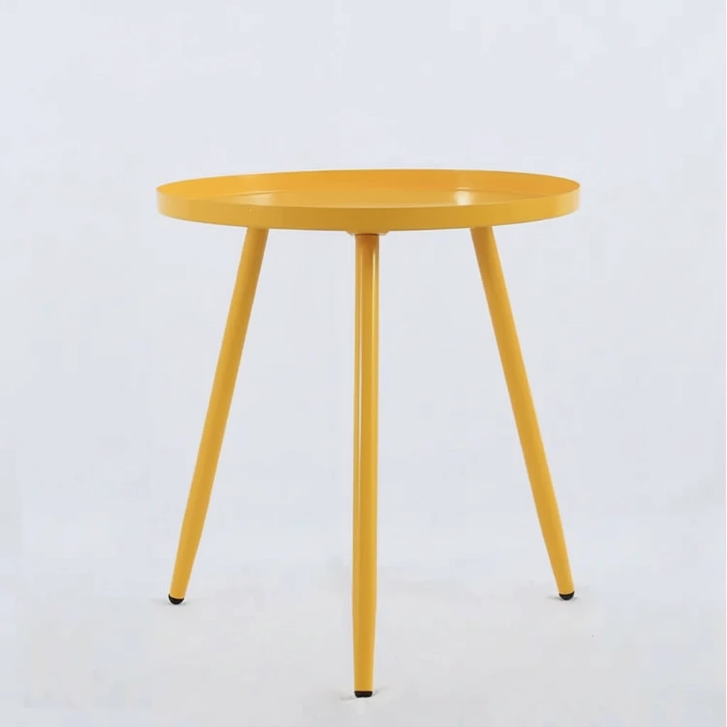 Nordic Metal Round Table for Living Room