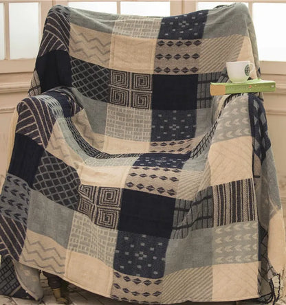 Sofa Cover and Blanket Set