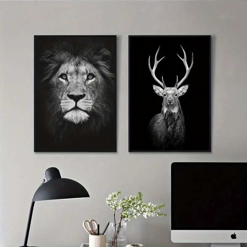 3 Animal Canvas Prints