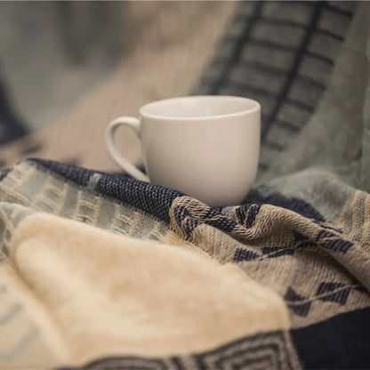 Sofa Cover and Blanket Set