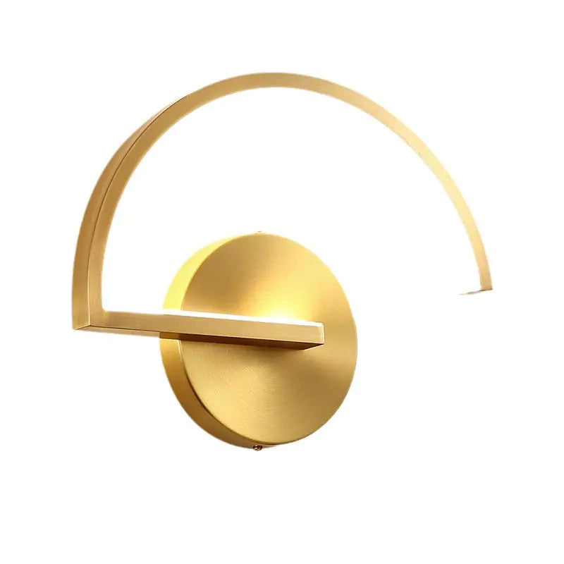 Semicircular lamp