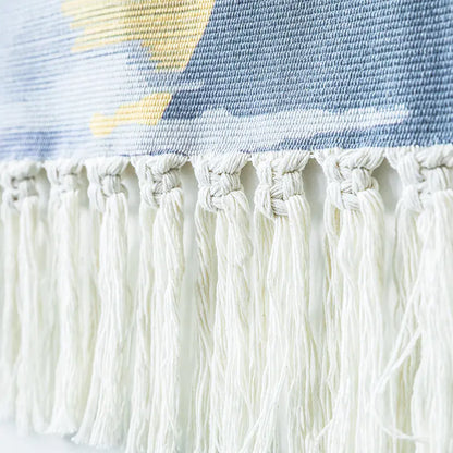 Decoración de Pared Tejida con Borlas