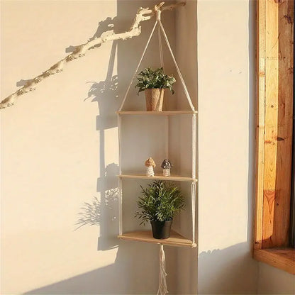Bohemian Cotton Hanging Shelf