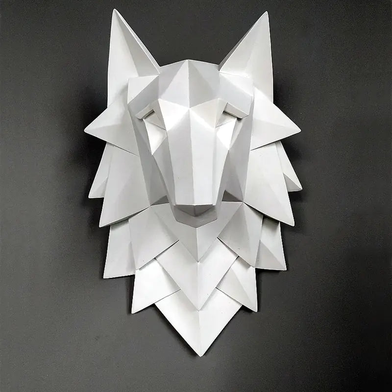 Geometric Wolf Head