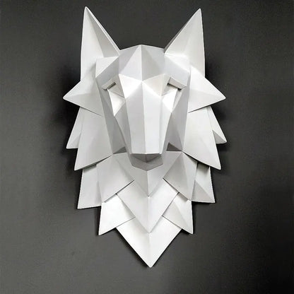 Geometric Wolf Head