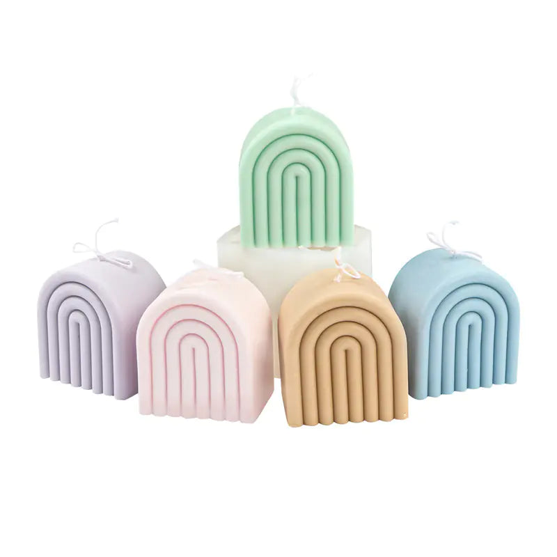 Rainbow Bridge Shaped Silicone Mold for DIY Candles