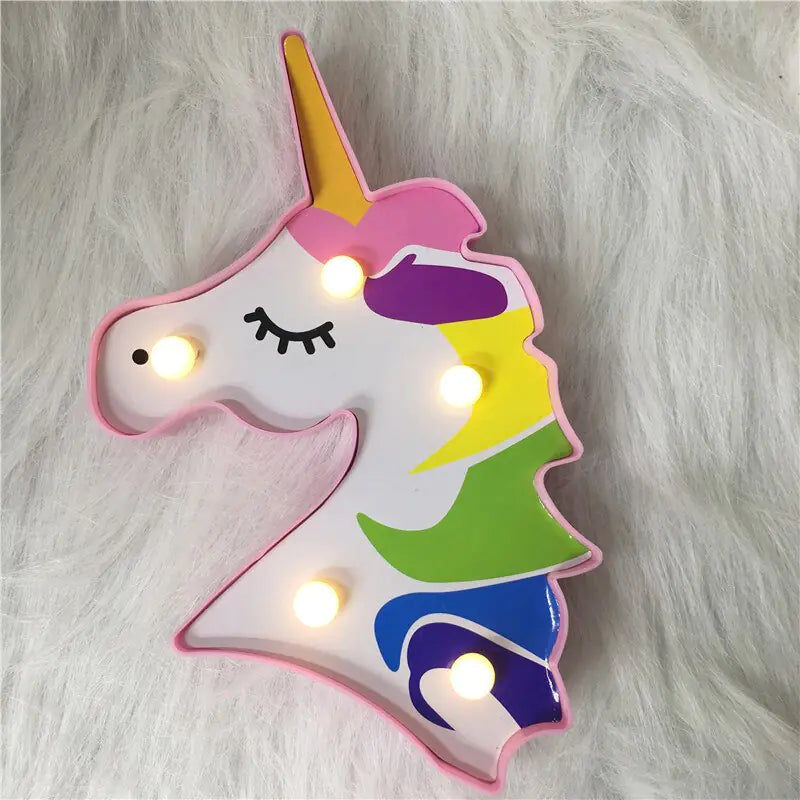 Creative LED Flamingo Shaped Light, Unicorn Lamp