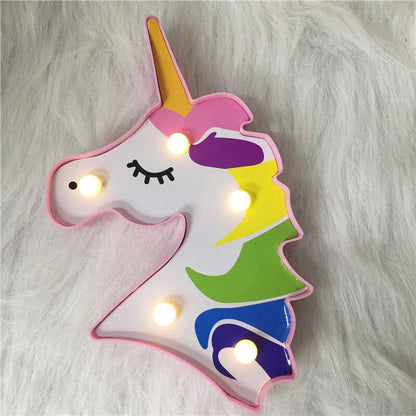 Creative LED Flamingo Shaped Light, Unicorn Lamp