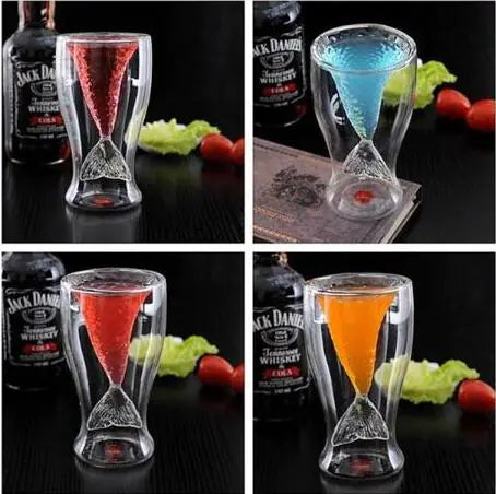 Vasos Elegantes de Doble Pared para Whiskey y Vino