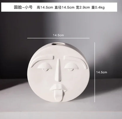 Jarrón Moderno  con Cara