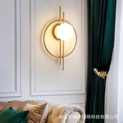 Round wall lamp