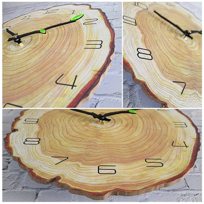Wood Grain Clock, Silent Annual Rings Clock