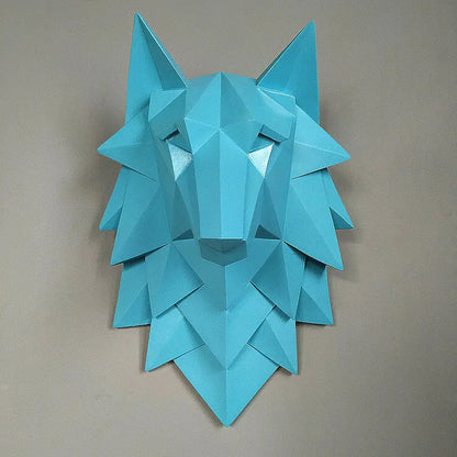 Geometric Wolf Head