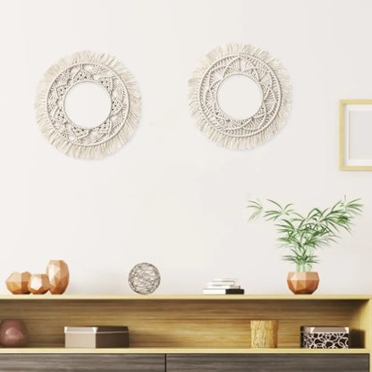 Round Cotton Rope Wall Decoration
