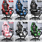 Ergonomic Gaming Office Chair with Adjustable Reclining