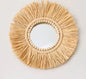 Moroccan Wooden Beaded Woven Mirror