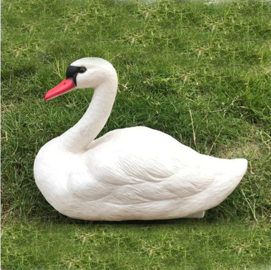 White Plastic Swan