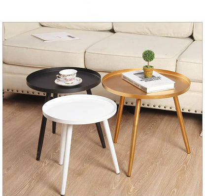 Nordic Metal Round Table for Living Room